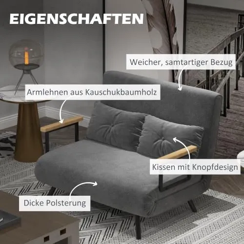 HOMCOM Schlafsofa 4 in 1 6