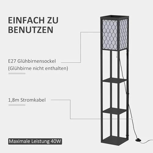 HOMCOM Stehlampe 6