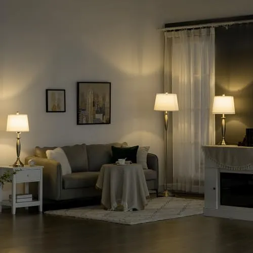HOMCOM Stehlampen-Set 2
