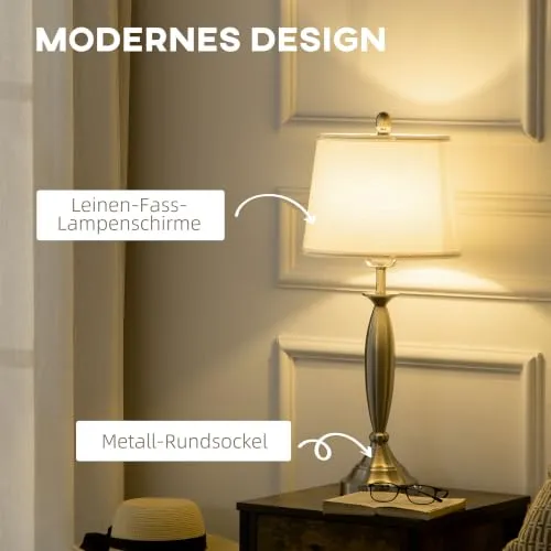 HOMCOM Stehlampen-Set 4