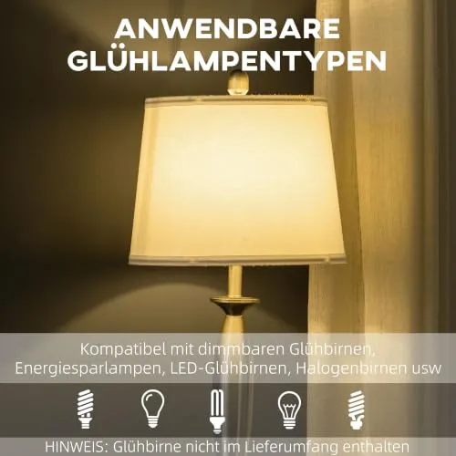 HOMCOM Stehlampen-Set 6