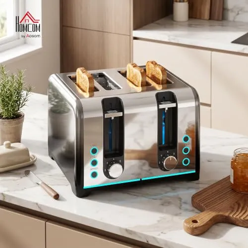 HOMCOM Toaster 4-Scheiben 2