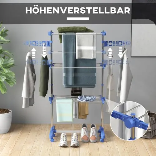HOMCOM Wäscheständer Turm 4