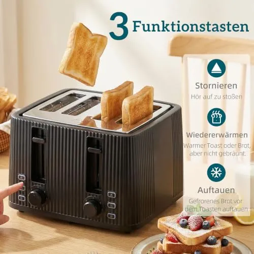 HOMCOM Wasserkocher Toaster Eierkocher Set 5