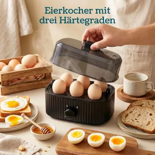 HOMCOM Wasserkocher Toaster Eierkocher Set 7