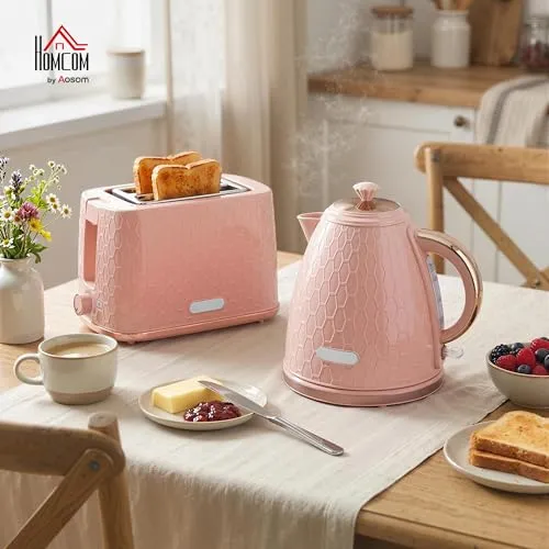 HOMCOM Wasserkocher- und Toaster-Set 2