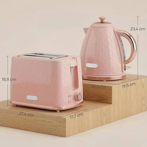 HOMCOM Wasserkocher- und Toaster-Set 7