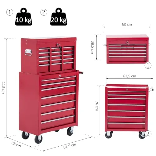 HOMCOM Werkstattwagen UC 3