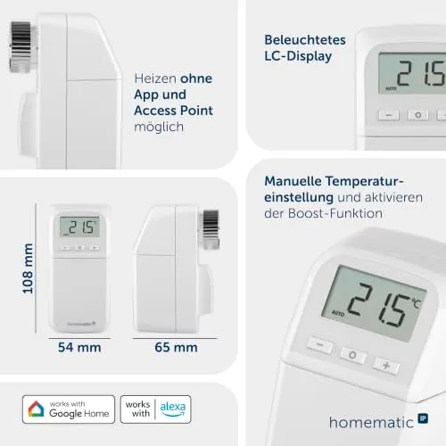 Homematic IP Heizkörperthermostat Plus 2