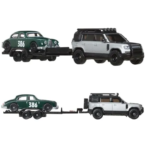 Hot Wheels Jaguar MK1 & Land Rover Defender 2