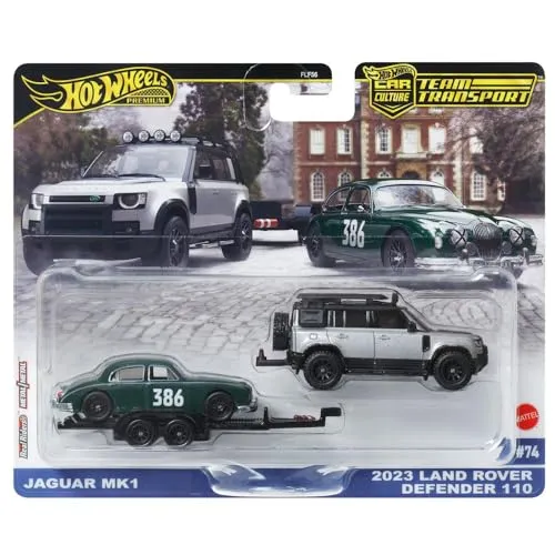 Hot Wheels Jaguar MK1 & Land Rover Defender 4