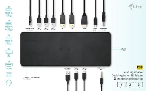 i-tec USB-C Triple Display Docking Station Gen 2 Pro 2
