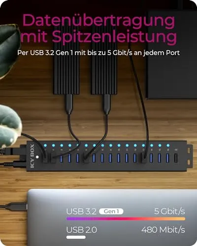 ICY BOX IB-HUB1717-U3 4