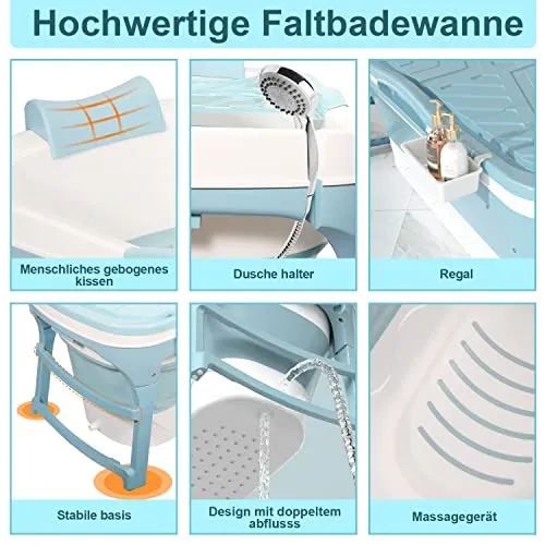 Ikodm Faltbare Badewanne 3