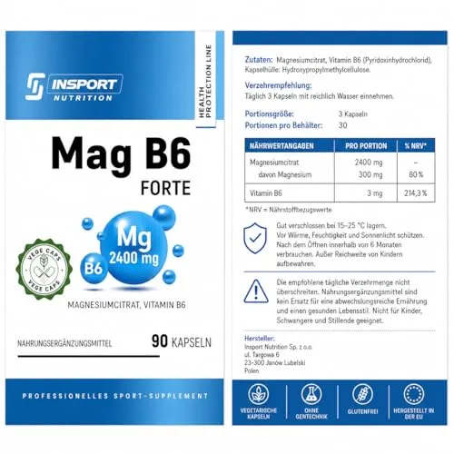 INSPORT Magnesium B6 Forte 6