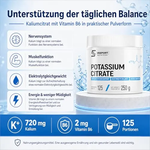 INSPORT Nutrition Kaliumcitrat 3