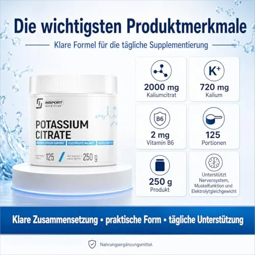 INSPORT Nutrition Kaliumcitrat 6