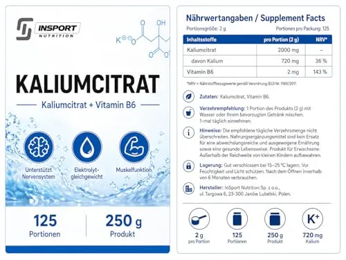 INSPORT Nutrition Kaliumcitrat 7