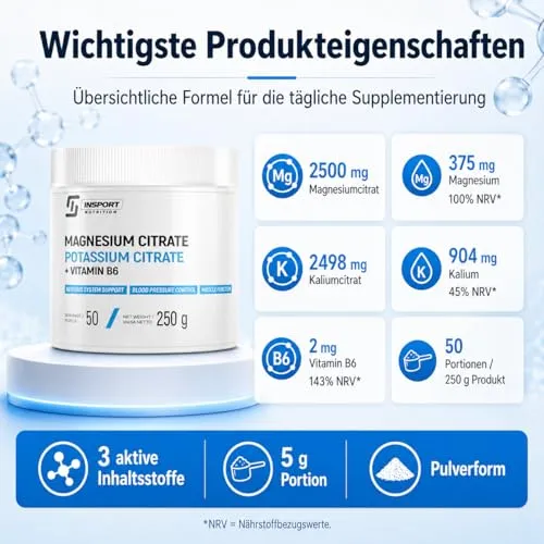 INSPORT Nutrition Magnesiumcitrat Plus 6