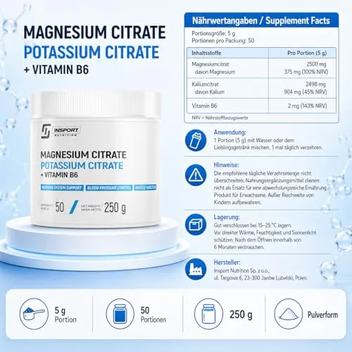 INSPORT Nutrition Magnesiumcitrat Plus 7