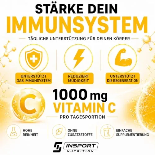 INSPORT Vitamin C Pulver 1000mg 2