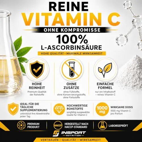INSPORT Vitamin C Pulver 1000mg 4