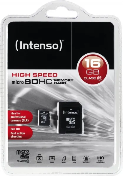 Intenso 16 GB Class 10 Micro-SDHC 3