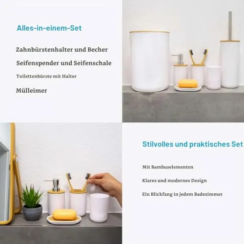 INTIRILIFE Badezimmer Zubehör Set 3