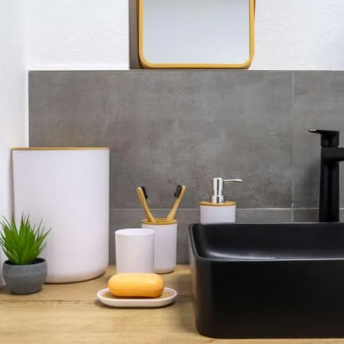 INTIRILIFE Badezimmer Zubehör Set 4