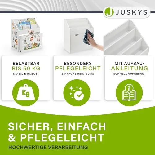 Juskys Kinder Bücherregal 3