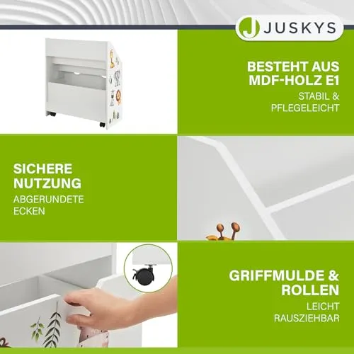 Juskys Kinder Bücherregal 4