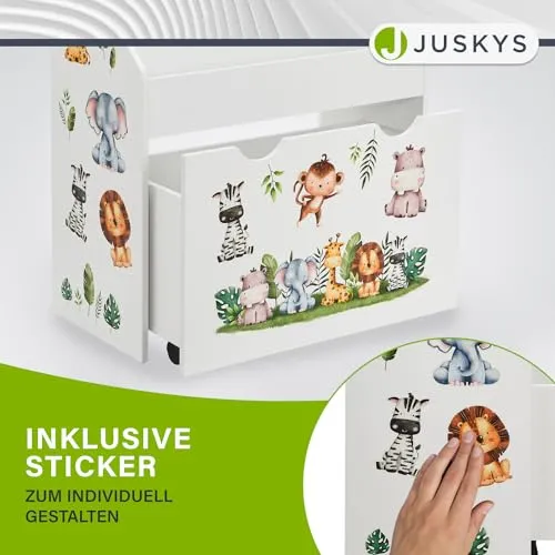 Juskys Kinder Bücherregal 5
