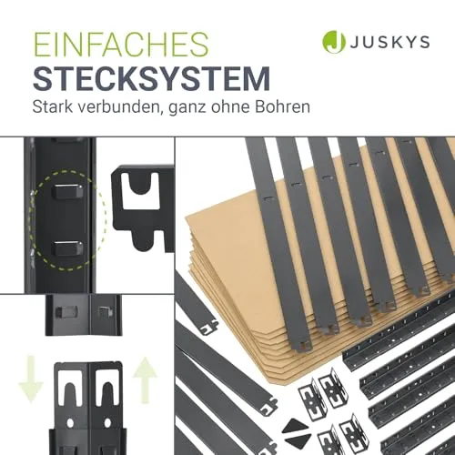 Juskys Lagerregal Basic 2X 4