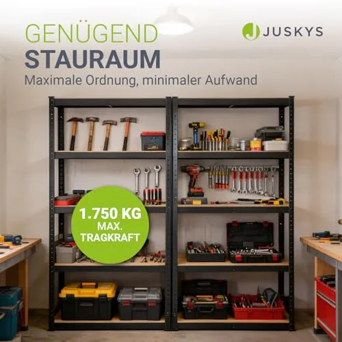 Juskys Lagerregal Basic 2X 5