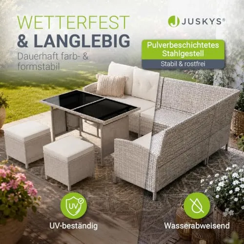 Juskys Polyrattan Lounge Manacor