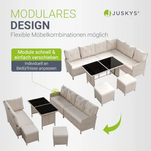 Juskys Polyrattan Lounge Manacor 5