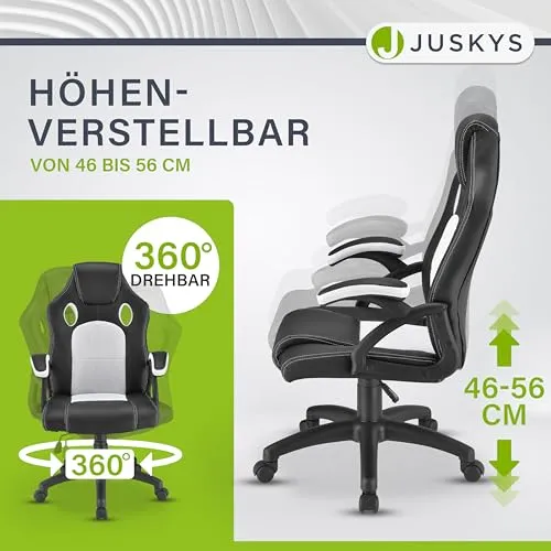Juskys Racing Schreibtischstuhl Montreal 4
