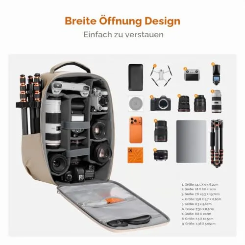 K&F CONCEPT Kamerarucksack UC 2