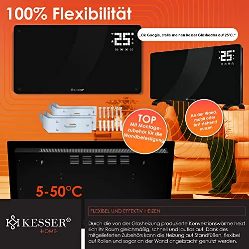 KESSER Glaskonvektor 3