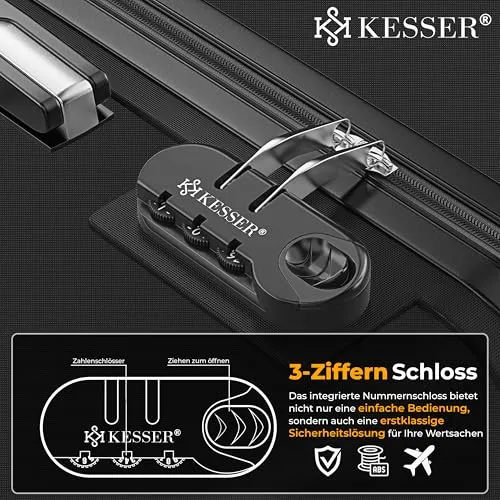 KESSER Hartschalenkofferset 3