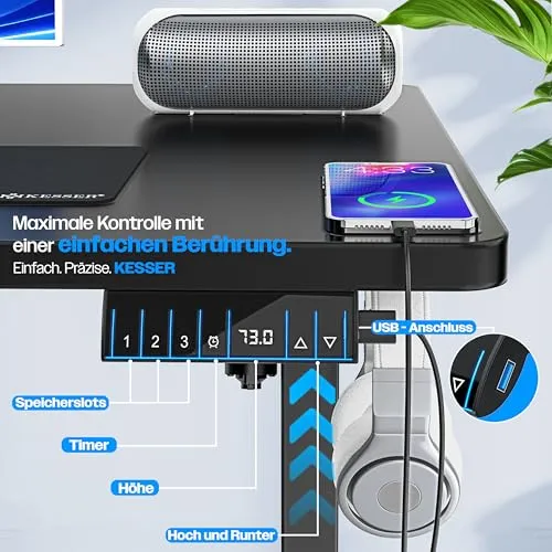 KESSER höhenverstellbarer Schreibtisch 2