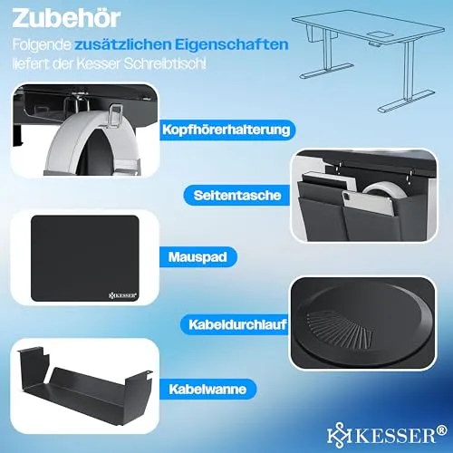 KESSER höhenverstellbarer Schreibtisch 4