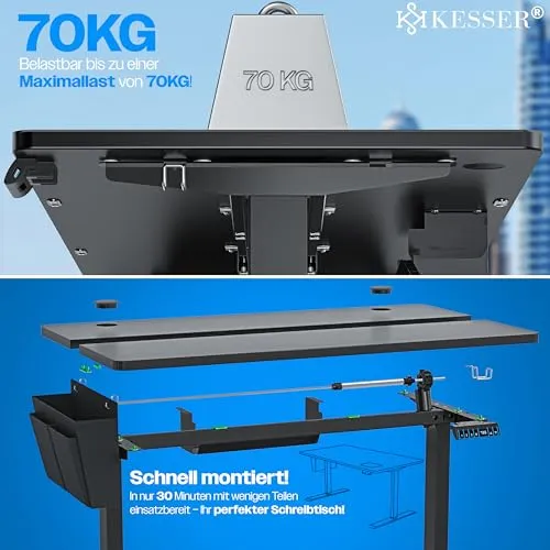 KESSER höhenverstellbarer Schreibtisch 5