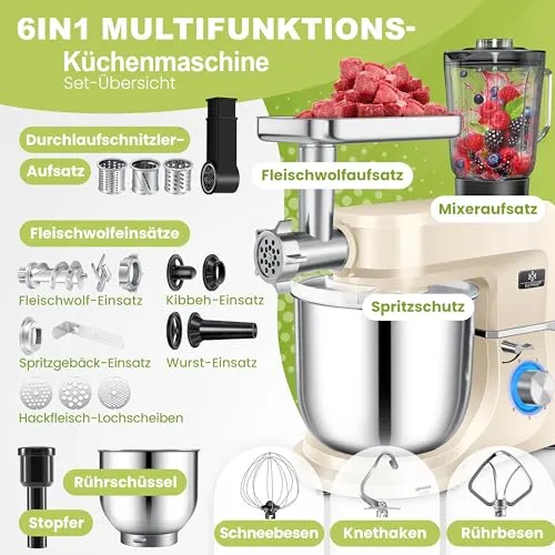 KESSER Küchenmaschine 3in1 2