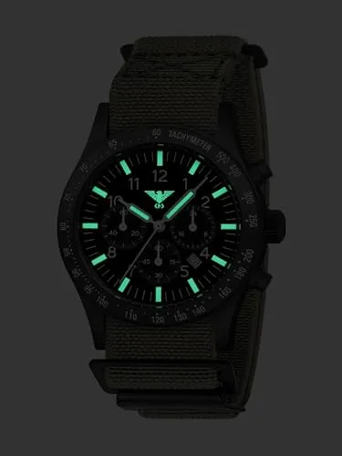 KHS Platoon Black Steel Solar Chronograph 2