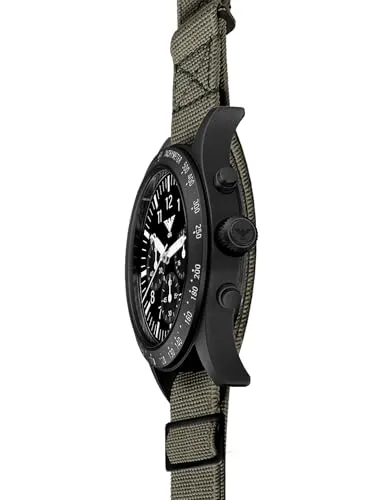 KHS Platoon Black Steel Solar Chronograph 4