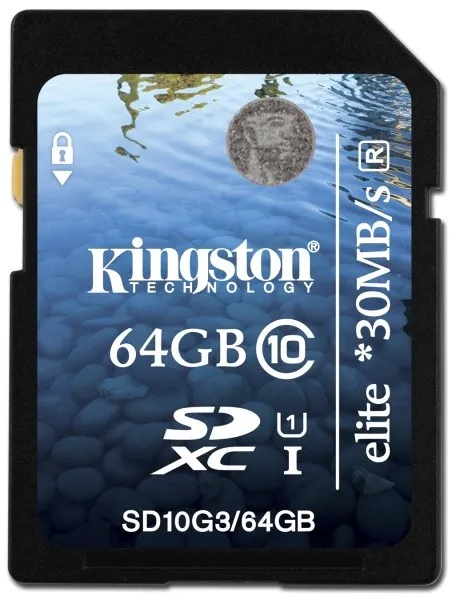 Kingston 64 GB Klasse 10 UHS-1 SDXC