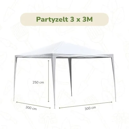 Kinzo Partyzelt 3x3 Meter