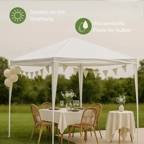 Kinzo Partyzelt 3x3 Meter 6
