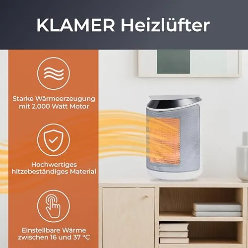 KLAMER Heizlüfter 2